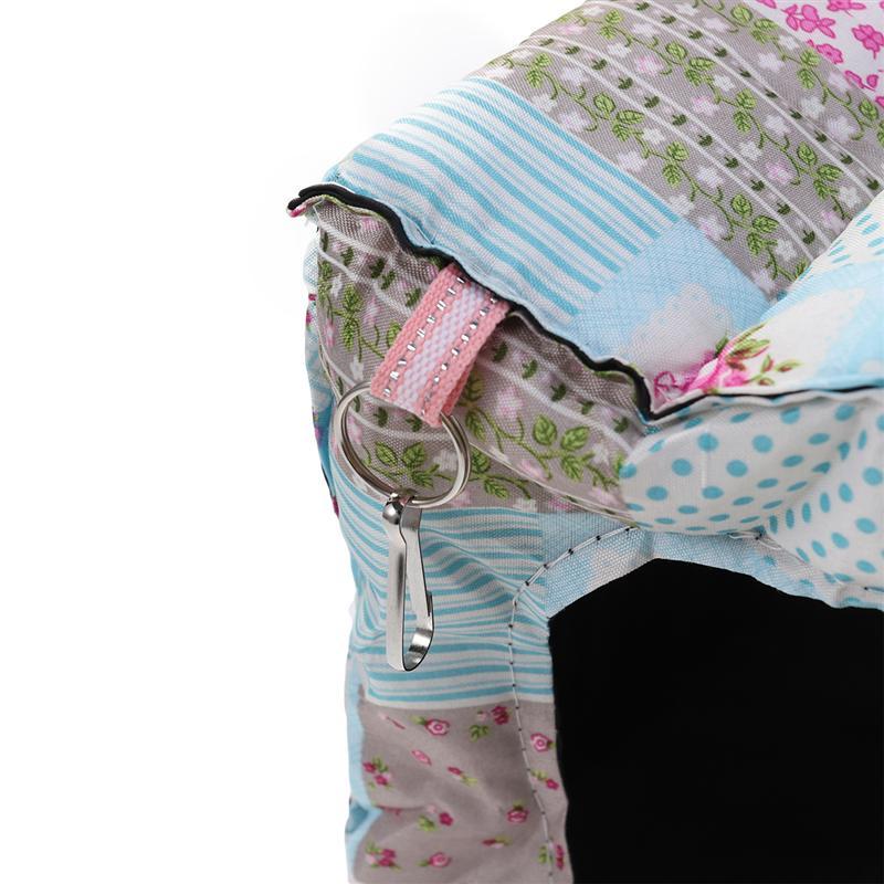 JMT-380106 Cozy Winter Nest for Small Pets with 3 Rings and Hooks - Ideal for Chinchillas, Squirrels, and Guinea Pigs (25x25x22cm)