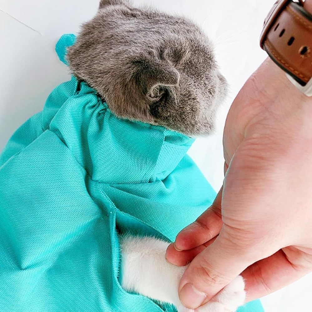 JMT-380298 Foldable Cat Carrier Pouch for Easy Travel and Nail Trimming - Soft Tote Design for Adult Cats