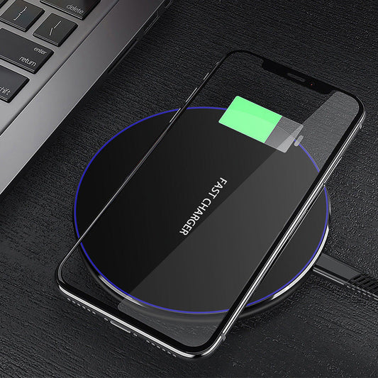 JMT-381642 15W Fast Wireless Charger, Type-C Charging Base, Black & White Options