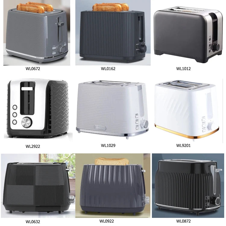 JMT-381898 Modern 2-Slice Wide Slot Toaster for Efficient Breakfast Preparation in Black