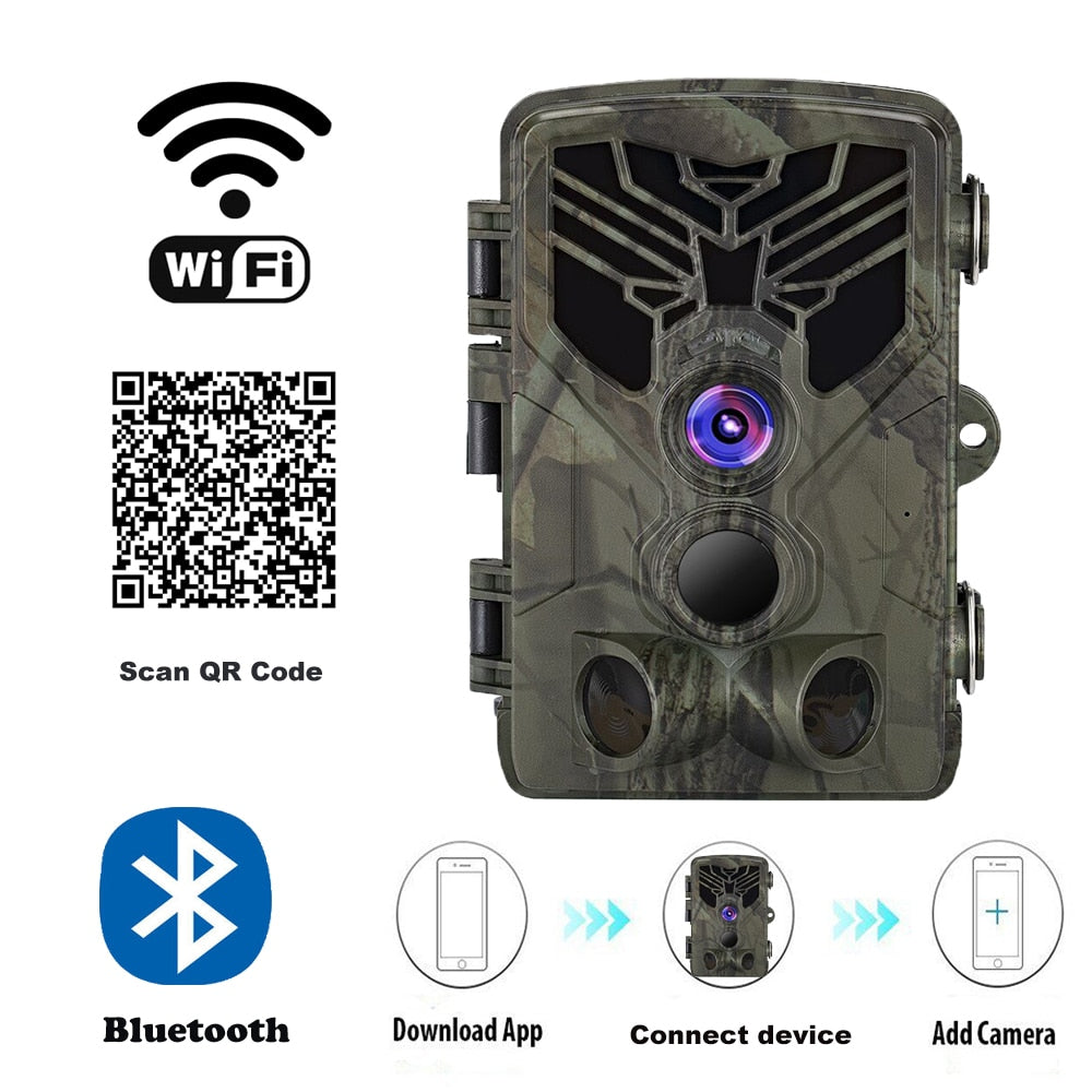 JMT-382026 20MP 1080P Live Wifi Bluetooth Hunting Camera with Remote App Control