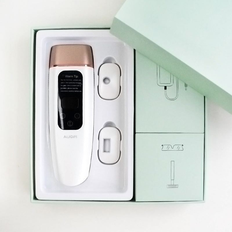 JMT-382090 Painless Whole Body Laser Hair Removal Device - AI-08, White, Plug-In, Lightweight & Compact