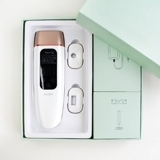 JMT-382090 Painless Whole Body Laser Hair Removal Device - AI-08, White, Plug-In, Lightweight & Compact