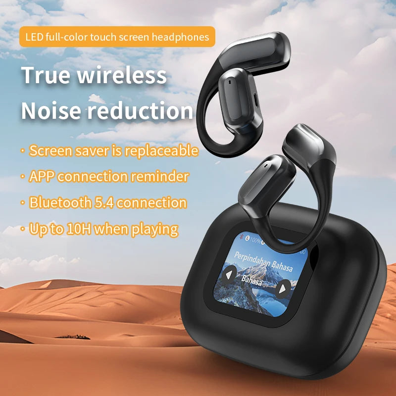 JMT-382282 3-in-1 Real-Time AI Language Translator Earbuds with HD Sound, 144 Languages & Long Battery Life