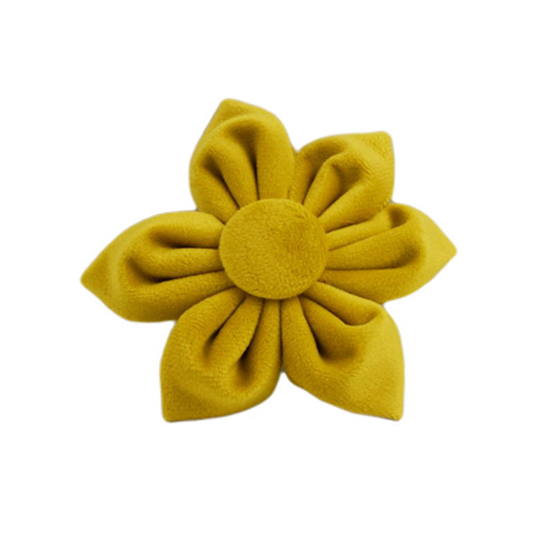 JMT-382282 Soft Velvet Dog Collar Set with Leash, Bow, Flower, Vest, and Poop Bag - Adjustable Sizes XS to XL