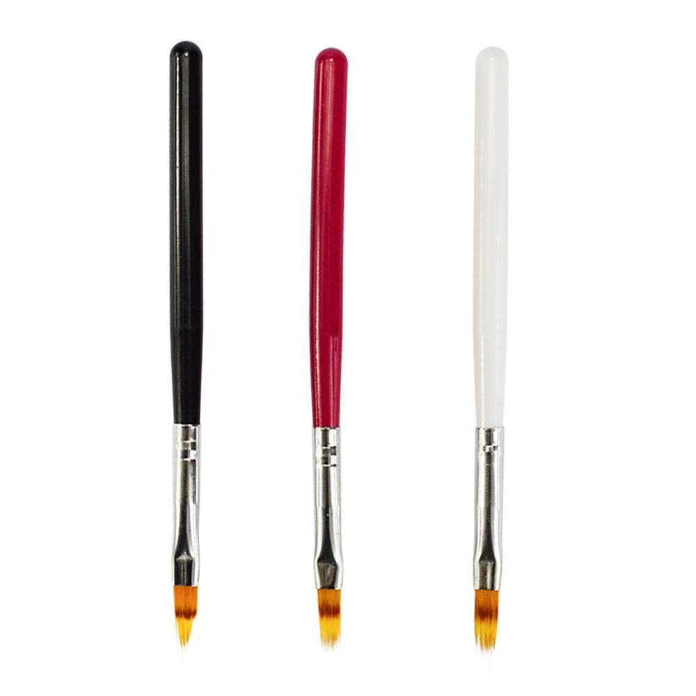 JMT-382410 Nail Art Smudge Pen for UV Gel Manicure - Precision Brush and Wood Handle