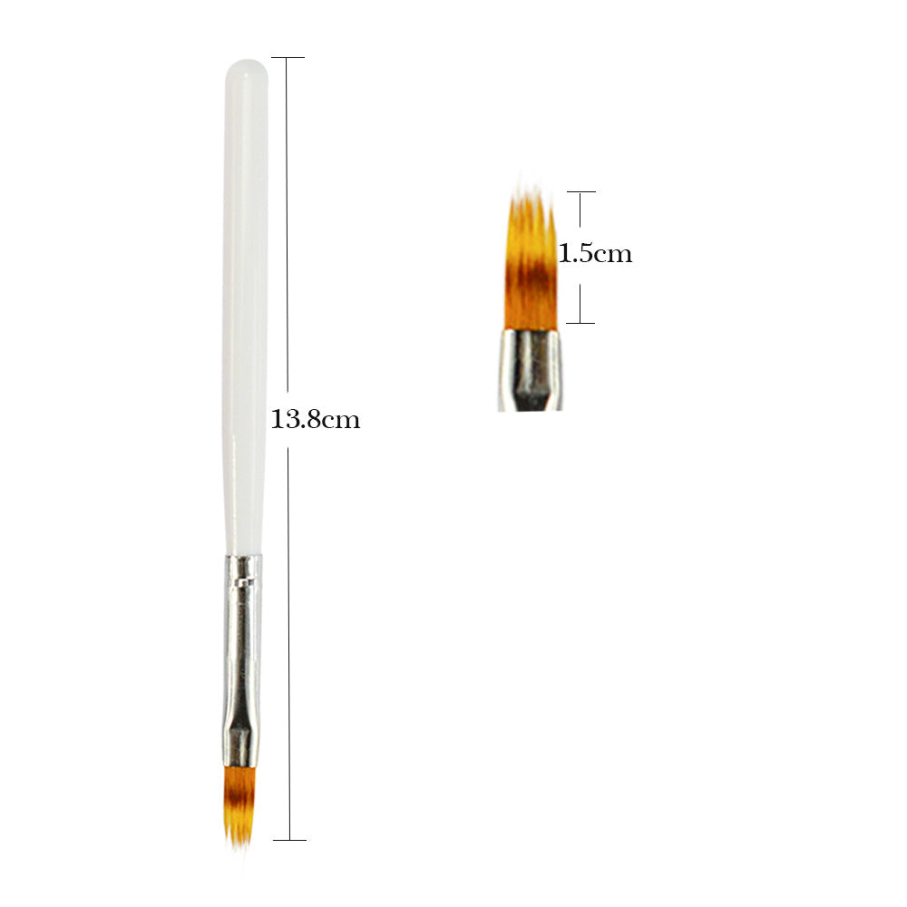 JMT-382410 Nail Art Smudge Pen for UV Gel Manicure - Precision Brush and Wood Handle