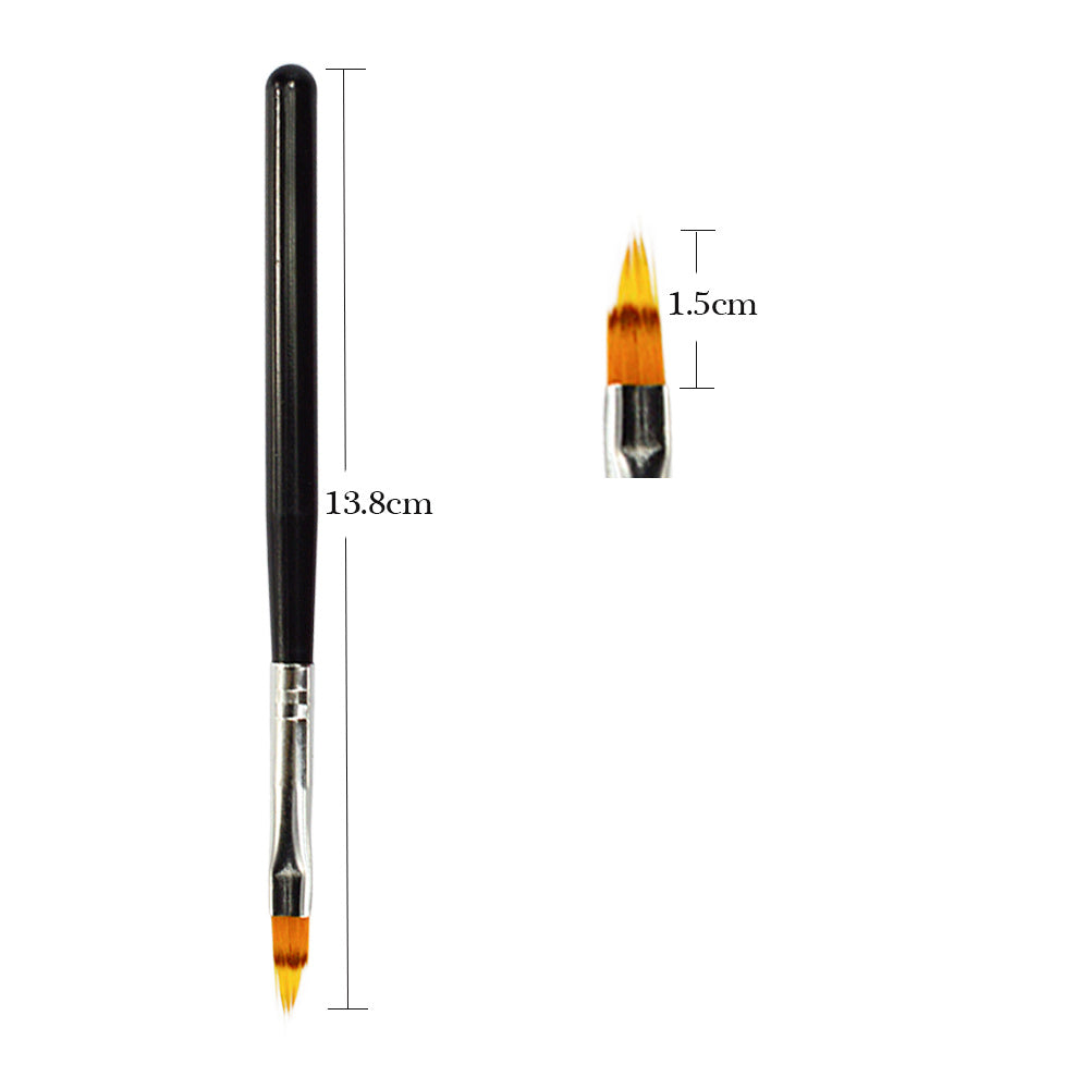 JMT-382410 Nail Art Smudge Pen for UV Gel Manicure - Precision Brush and Wood Handle