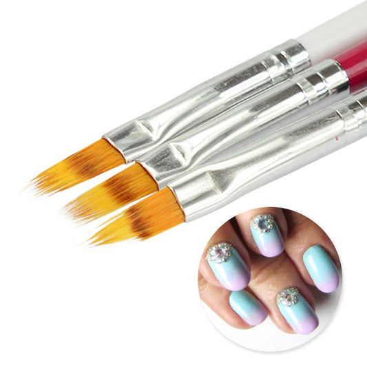 JMT-382410 Nail Art Smudge Pen for UV Gel Manicure - Precision Brush and Wood Handle