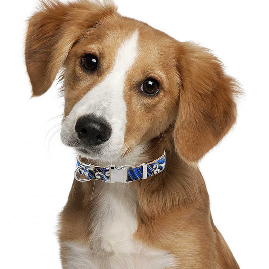 JMT-382602 Floral Design Adjustable Pet Collar in Multiple Colors