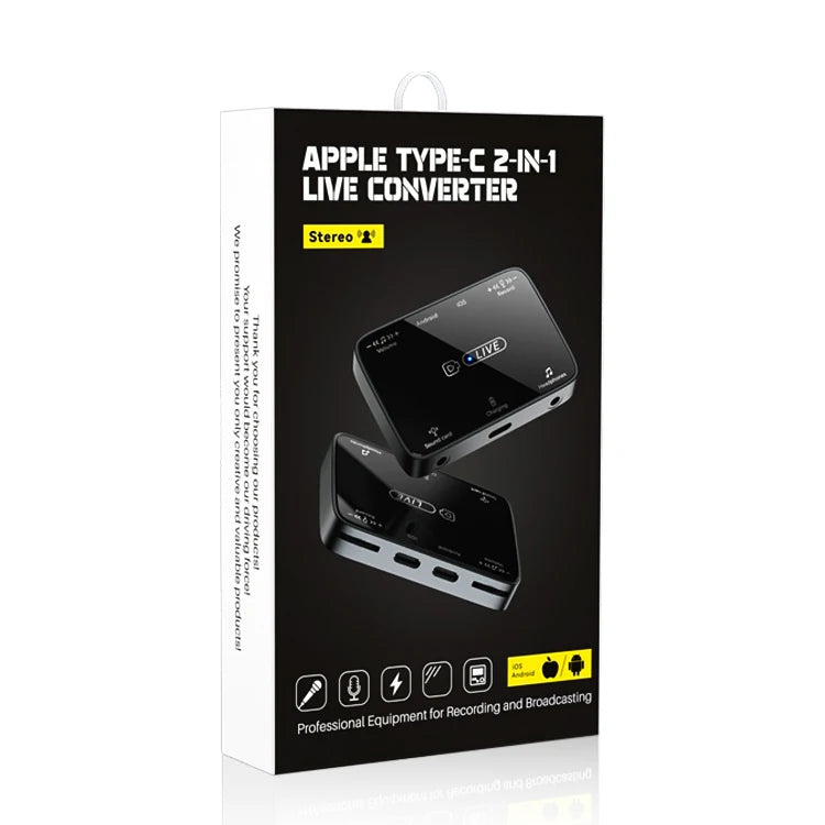 JMT-382602 Stereo Sound Card Adapter for IPhone 15 and Huawei Type-C Mobile Devices