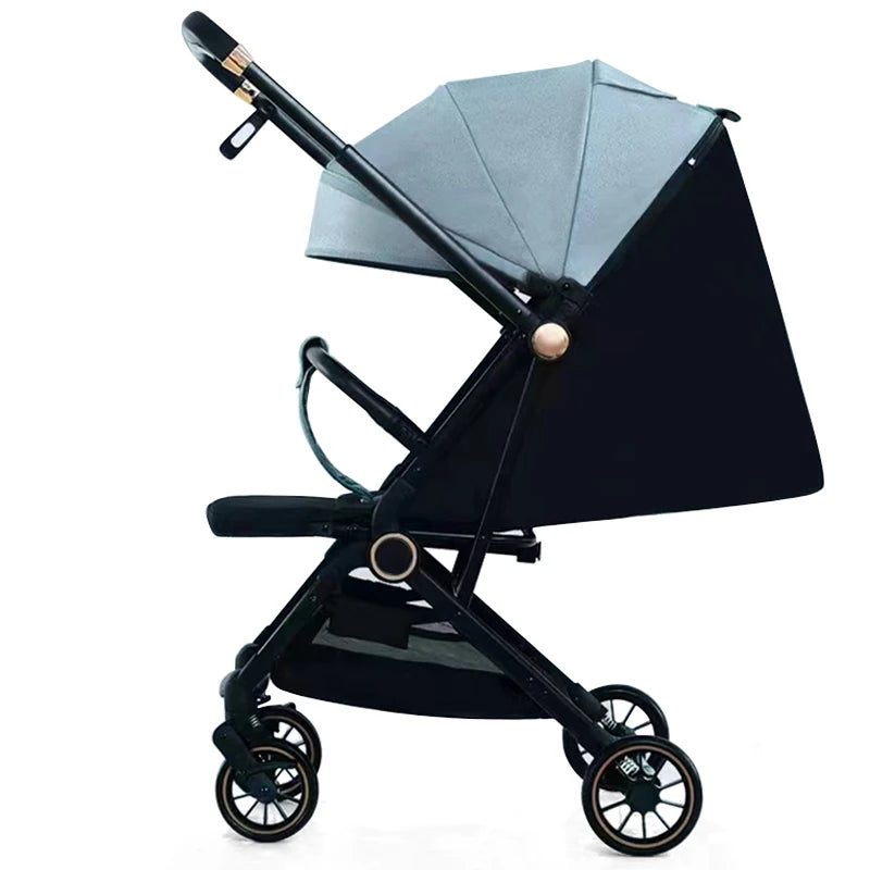 JMT-383114 Compact Lightweight Umbrella Stroller with Adjustable Canopy, Footrest and Backrest, Two-Way Folding Design