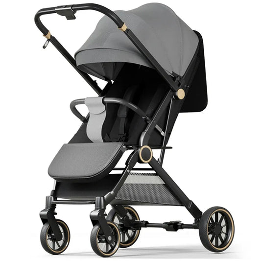 JMT-383114 Compact Lightweight Umbrella Stroller with Adjustable Canopy, Footrest and Backrest, Two-Way Folding Design