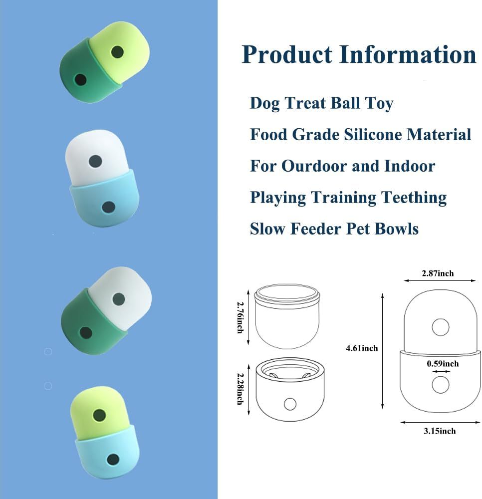 JMT-383242 Interactive Dog Treat Dispensing Puzzle Toy for Small to Medium Dogs - Promotes Healthy Digestion and Engages Natural Instincts