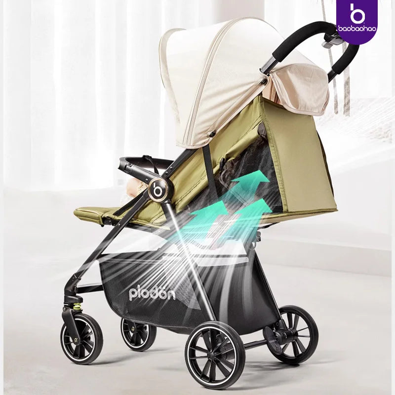 JMT-383242 Lightweight 360-Degree Foldable Stroller for Newborns and Kids, Compact Travel System
