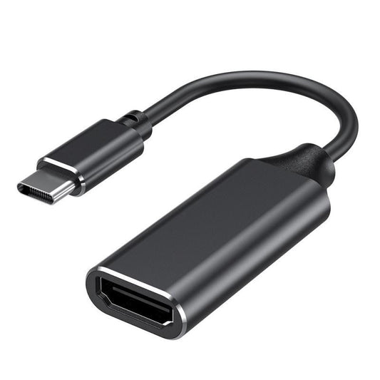 JMT-383434 Type-C to HDMI Adapter Cable, 0.2m Copper Core for Mobile Devices and TVs, Black