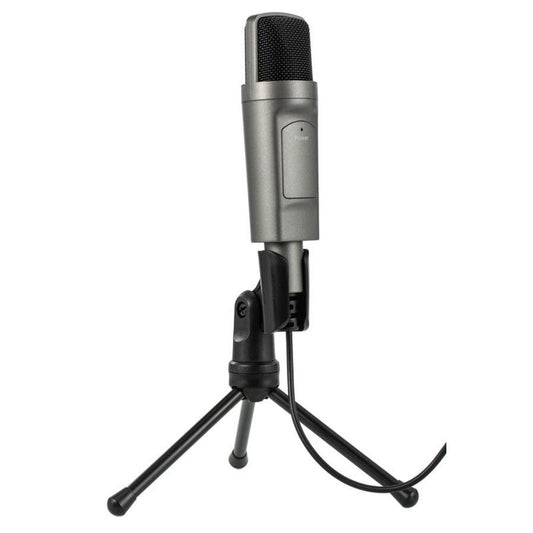 JMT-383434 USB Condenser Microphone for Desktop Live Recording - Omnidirectional Sound with Noise Reduction and Plug & Play Compatibility