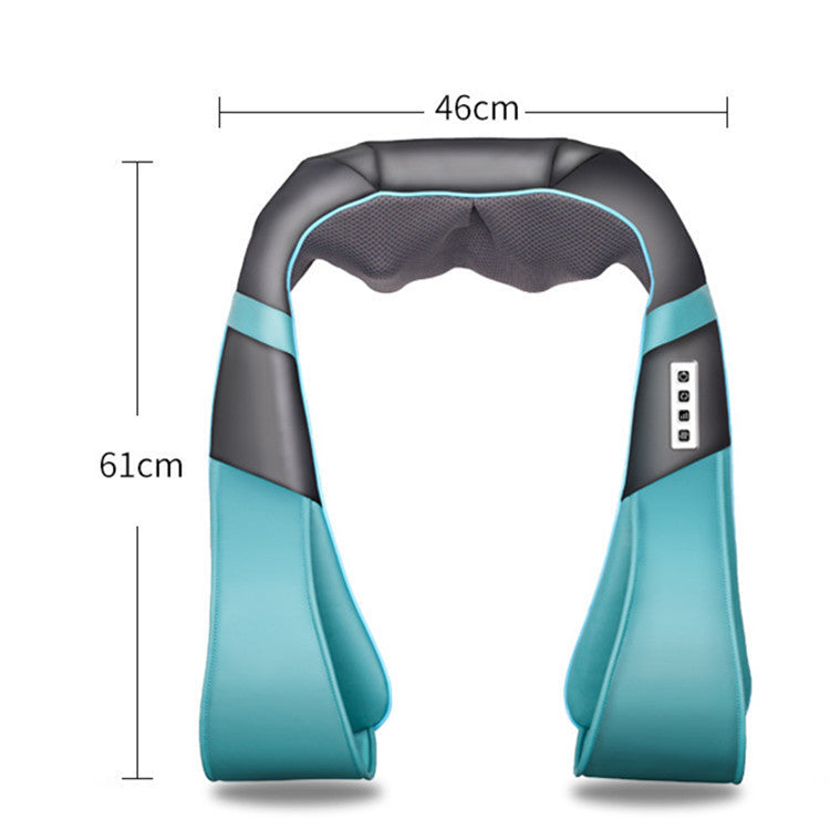 JMT-383498 Shiatsu Neck and Shoulder Massager with Heat and Adjustable Intensity, U-Shaped Design for Muscle Relief