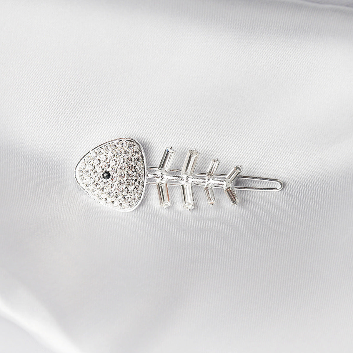 JMT-383626 Chic Alloy Rhinestone Hairpin with Alphabet Design for Women