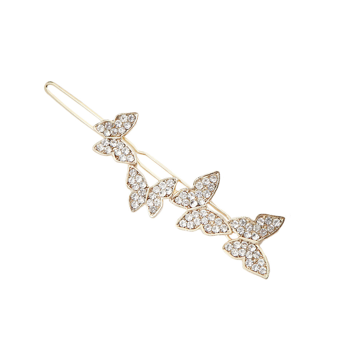 JMT-383626 Chic Alloy Rhinestone Hairpin with Alphabet Design for Women