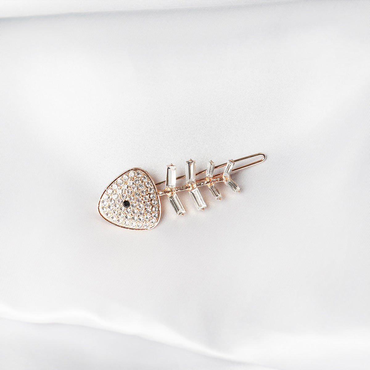 JMT-383626 Chic Alloy Rhinestone Hairpin with Alphabet Design for Women