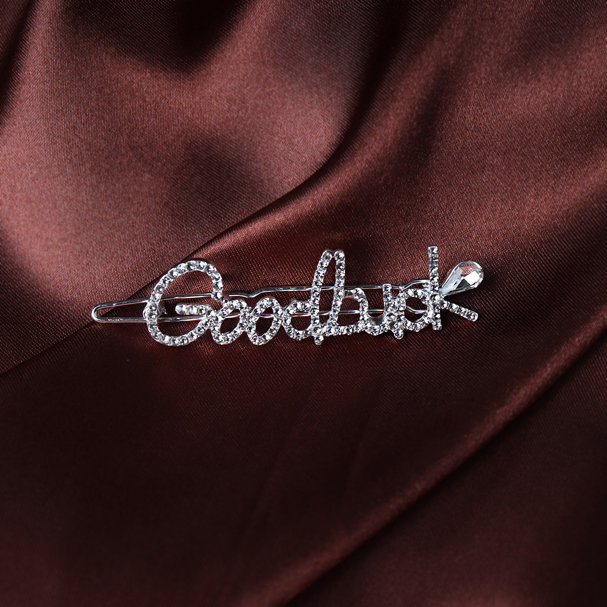 JMT-383626 Chic Alloy Rhinestone Hairpin with Alphabet Design for Women