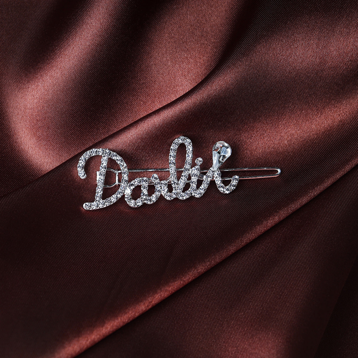 JMT-383626 Chic Alloy Rhinestone Hairpin with Alphabet Design for Women