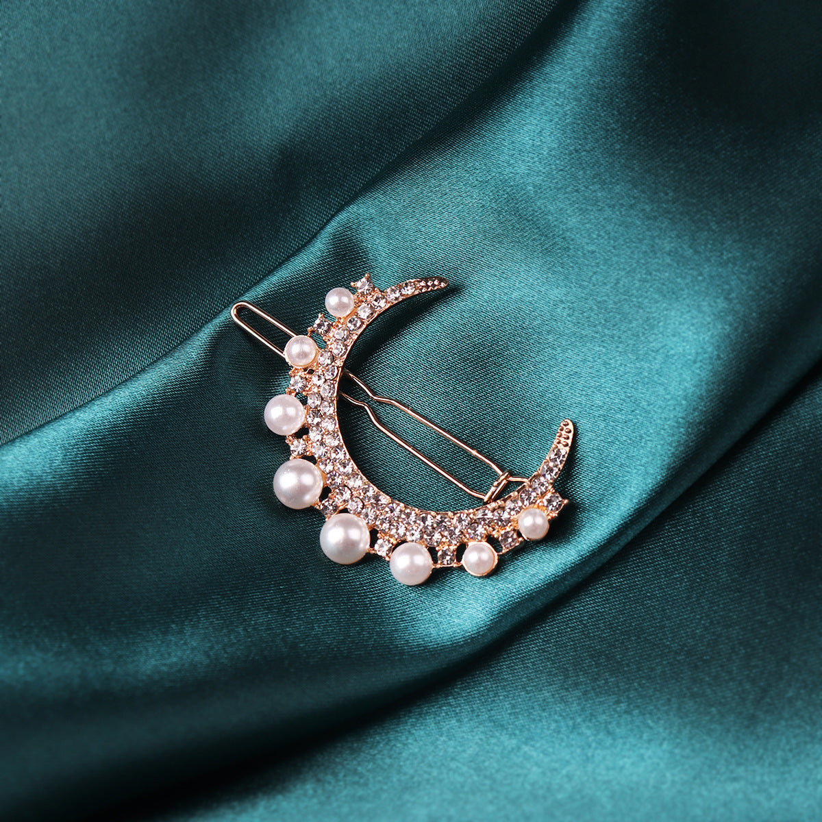 JMT-383626 Chic Alloy Rhinestone Hairpin with Alphabet Design for Women