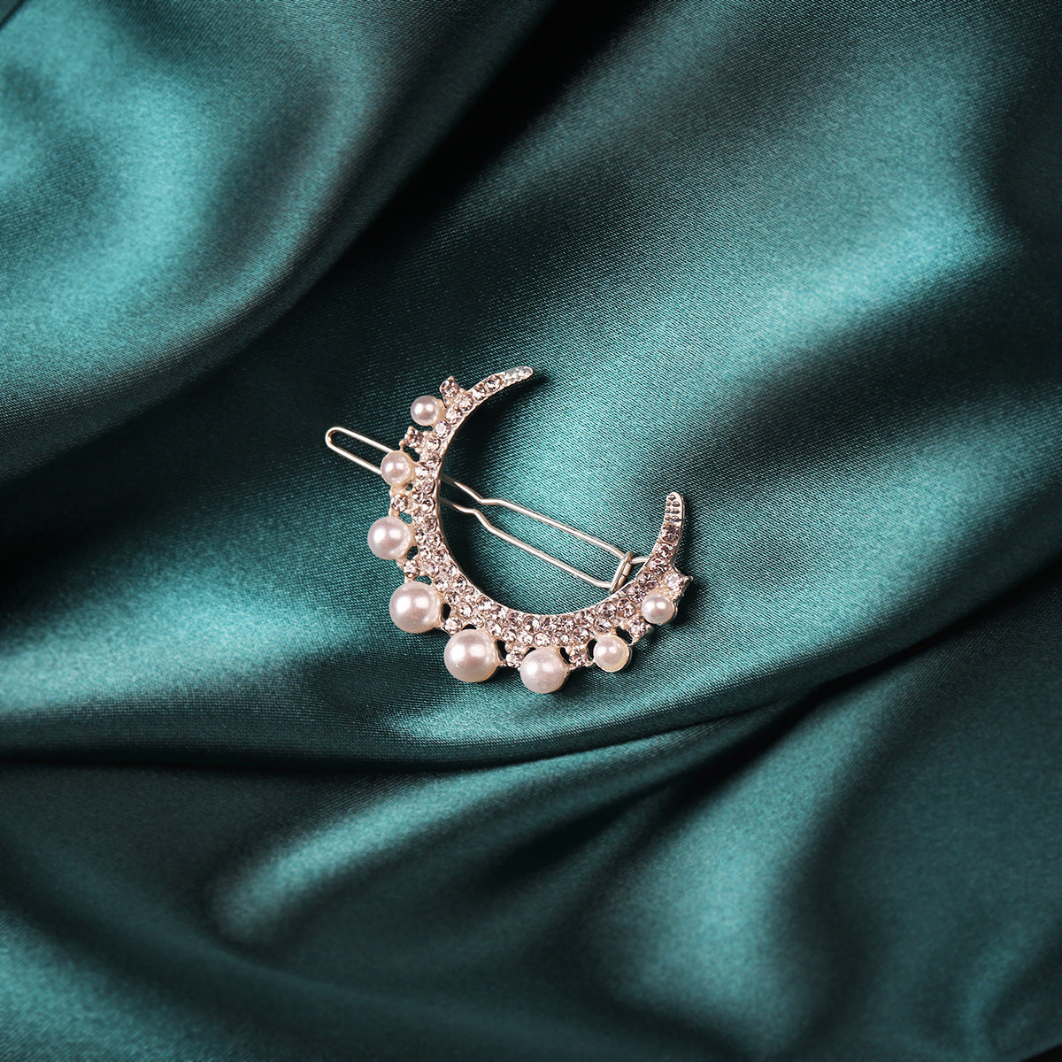 JMT-383626 Chic Alloy Rhinestone Hairpin with Alphabet Design for Women