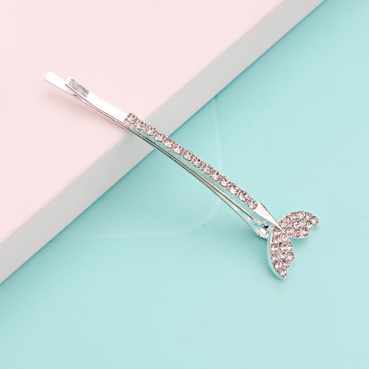 JMT-383626 Chic Alloy Rhinestone Hairpin with Alphabet Design for Women