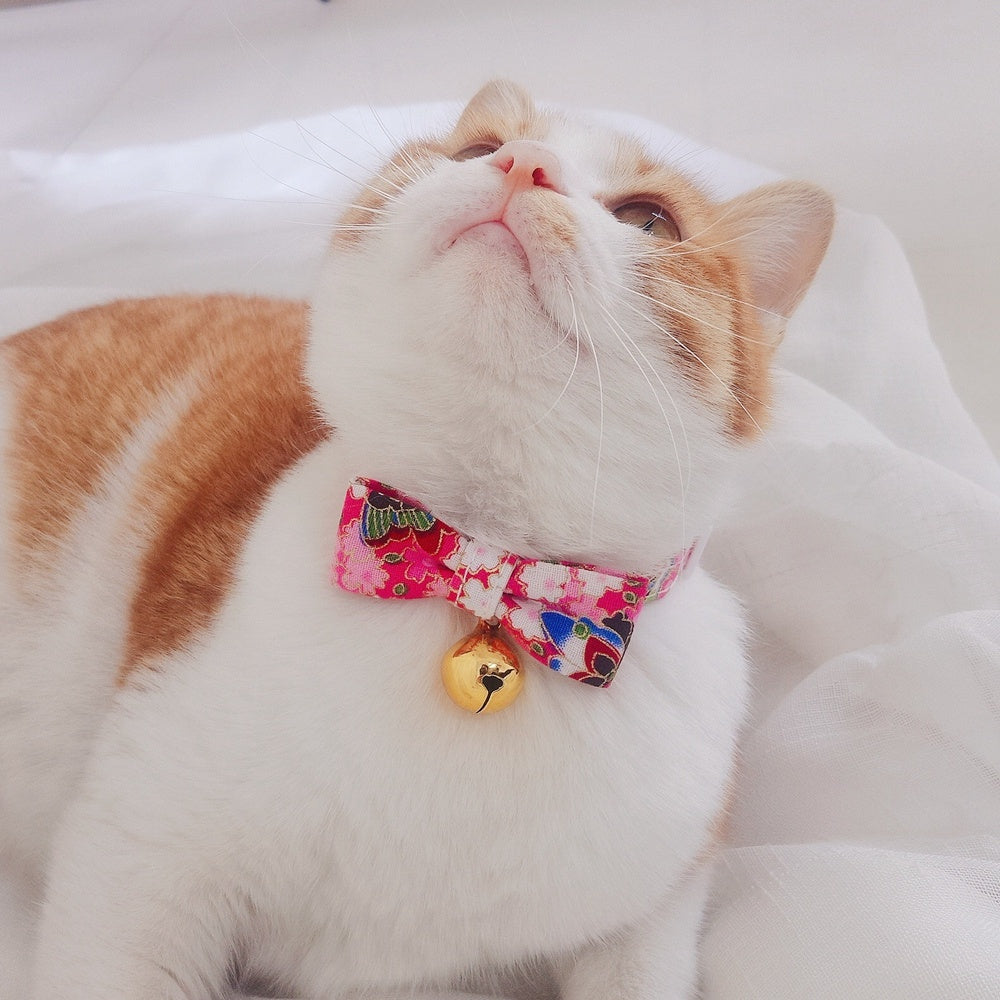 JMT-383754 Shiba Inu Cartoon Pattern Adjustable Pet Bow Tie - Nylon, 17-30cm