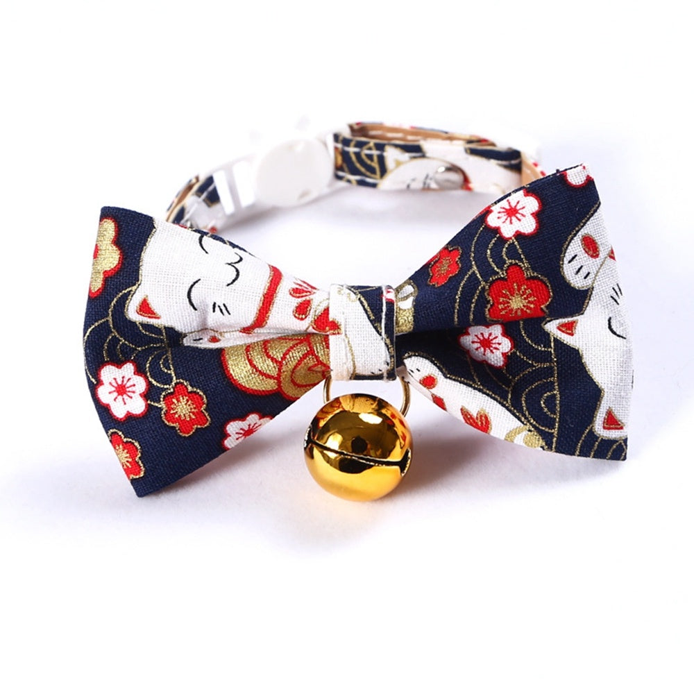 JMT-383754 Shiba Inu Cartoon Pattern Adjustable Pet Bow Tie - Nylon, 17-30cm