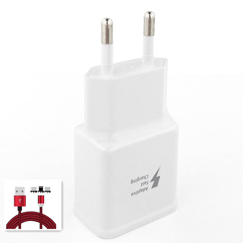 JMT-383946 Fast Charging Travel Charger for Samsung S6/S7/S8 - 9V 2A Quick Charge USB Adapter