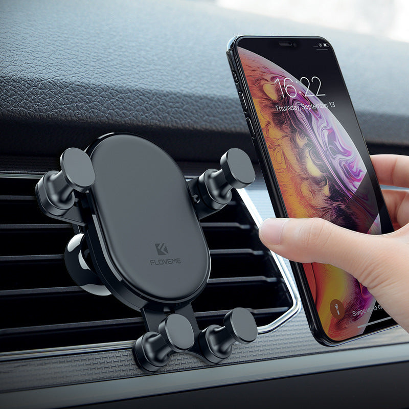 JMT-384266 360-Degree Gravity Car Phone Holder for 4.7-6.5 Inch Devices, Automatic Lock Air Outlet Bracket