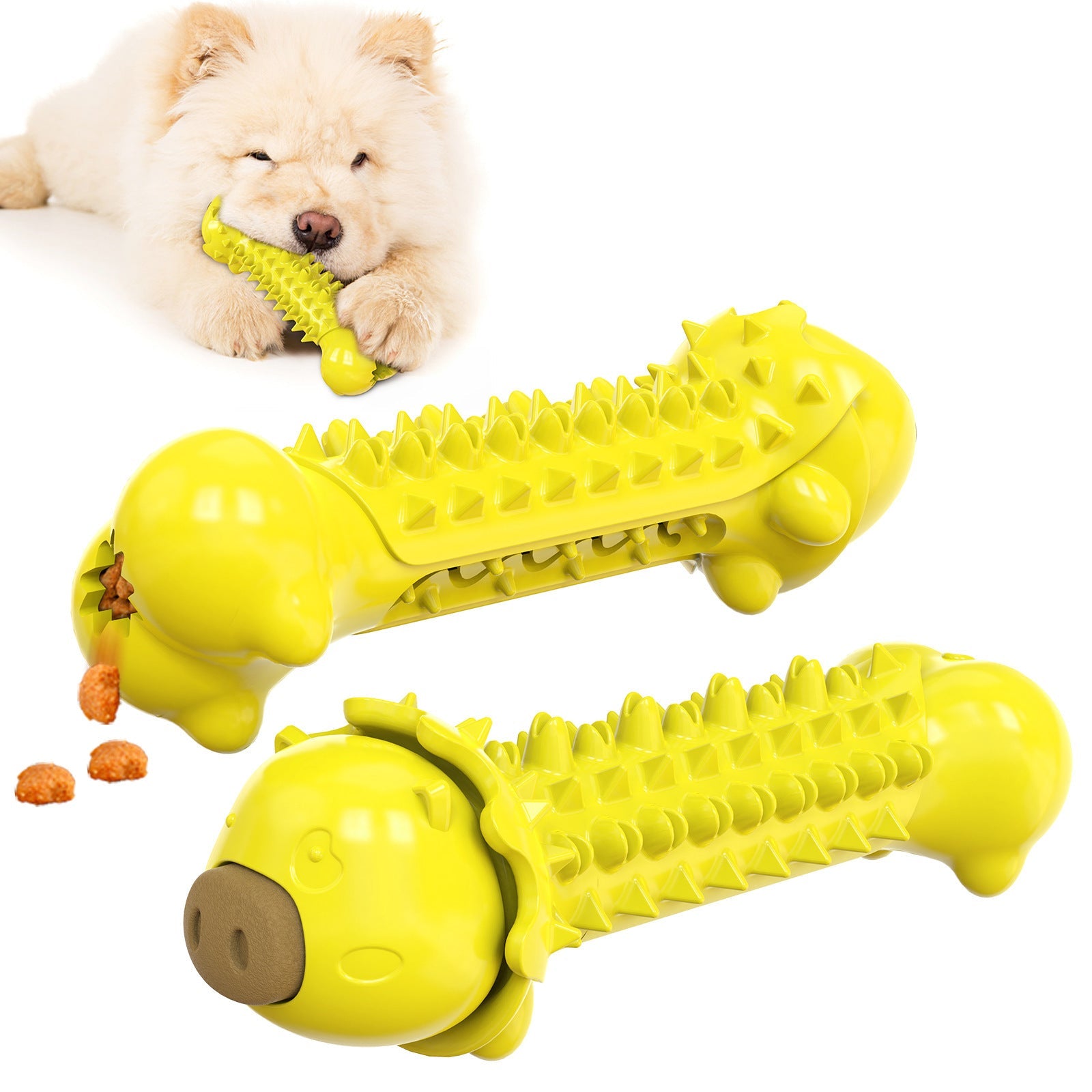 JMT-384394 Molar Stick TPR Dog Toothbrush and Leakage Toy - Durable Bite Toy for Pets