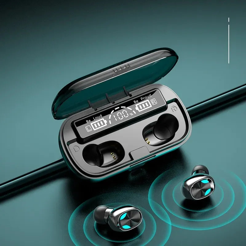 JMT-384586 Intelligent Dual Processing Chip TWS Earbuds with Smart Screen Display and Hi-Fi Sound Quality