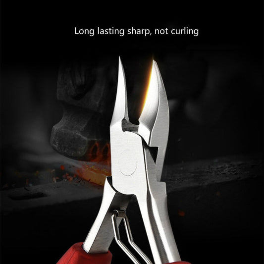 JMT-384714 Precision Stainless Steel Nail Clipper Set for All Skin Types - Available in Black, Red, and Blue