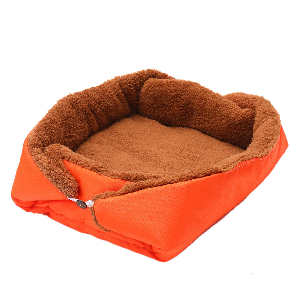 JMT-384714 Soft Fleece Pet Bed Mat for Dogs and Cats - Warm, Foldable Cushion for Cozy Sleep