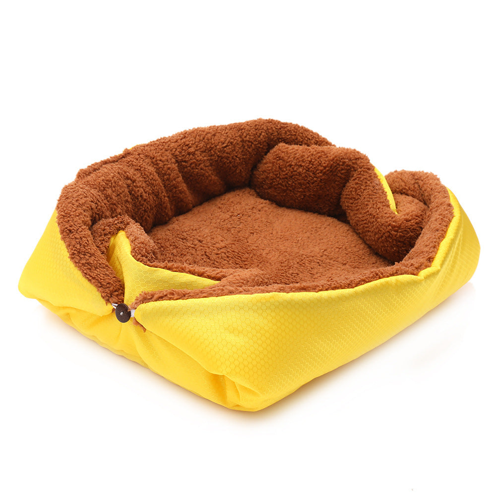 JMT-384714 Soft Fleece Pet Bed Mat for Dogs and Cats - Warm, Foldable Cushion for Cozy Sleep
