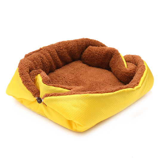 JMT-384714 Soft Fleece Pet Bed Mat for Dogs and Cats - Warm, Foldable Cushion for Cozy Sleep