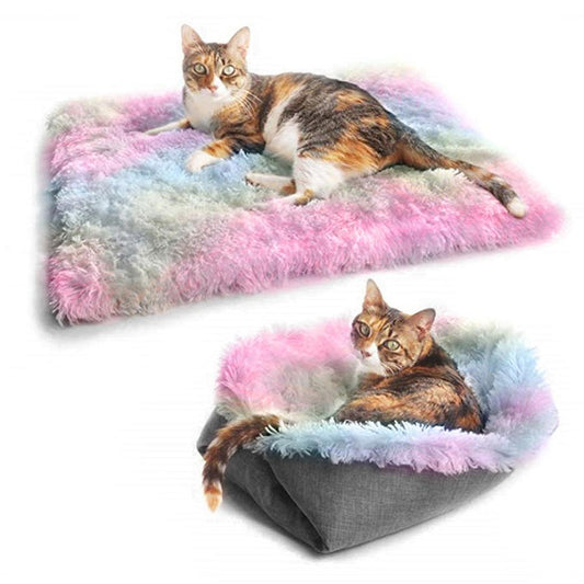 JMT-384714 Soft Fleece Pet Bed Mat for Dogs and Cats - Warm, Foldable Cushion for Cozy Sleep