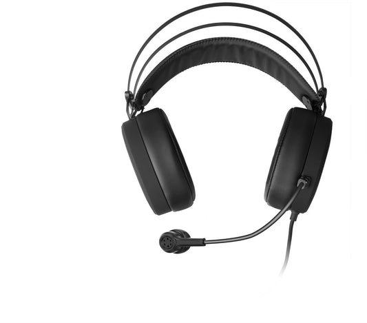 JMT-384906 Wired Headset with Heavy Bass for Gaming and Communication - 3.5mm Jack, Including Microphone, 50mm Speakers, Comfortable Design