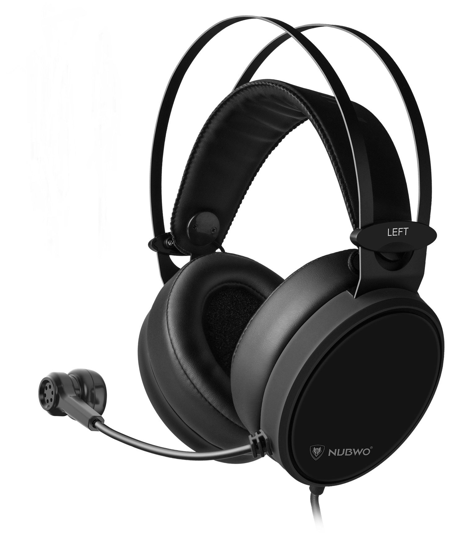 JMT-384906 Wired Headset with Heavy Bass for Gaming and Communication - 3.5mm Jack, Including Microphone, 50mm Speakers, Comfortable Design