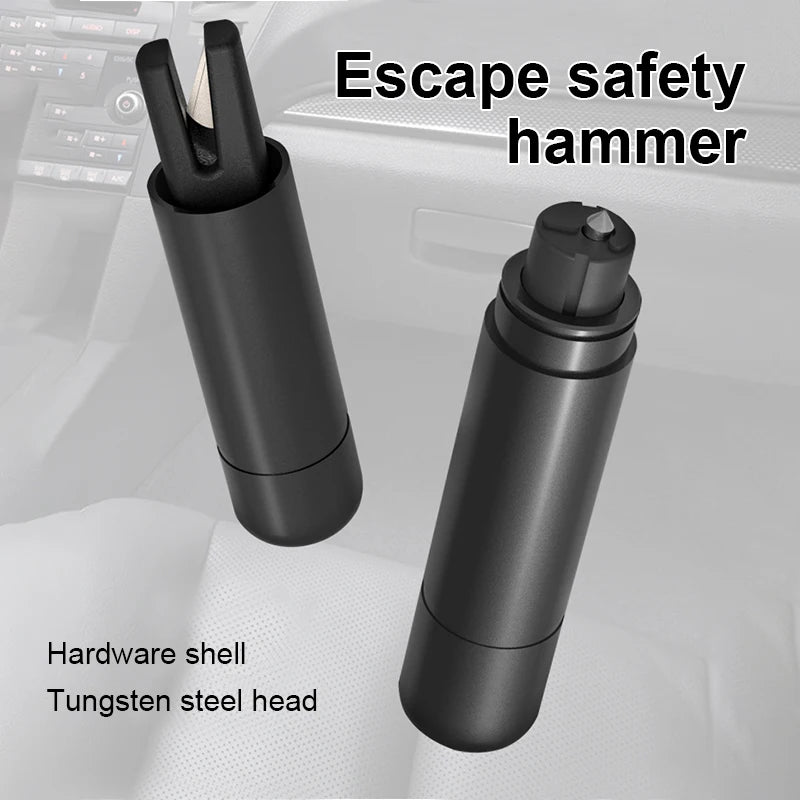 JMT-385034 Aluminium Emergency Car Window Breaker and Seatbelt Cutter Keychain