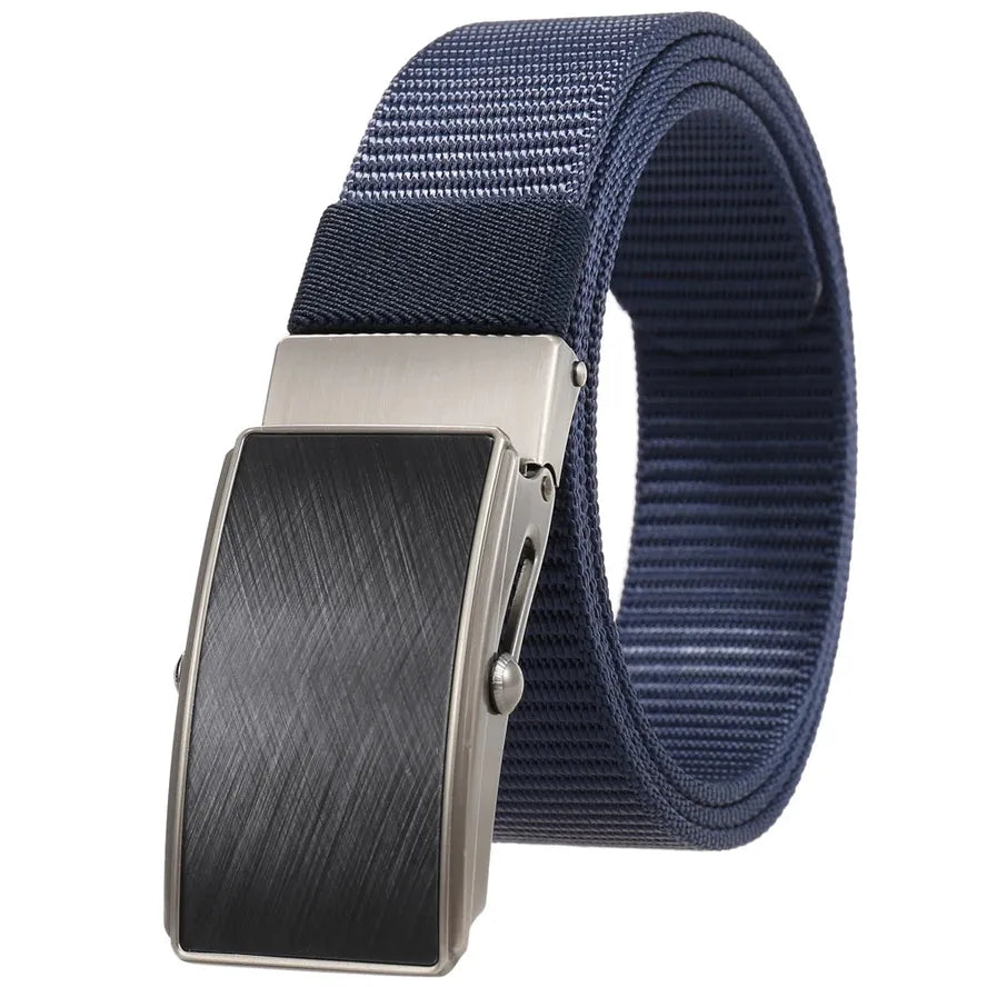 JMT-385162 Men's Leather and Nylon Belt Strap with Buckles - Model Ly36-23558-1