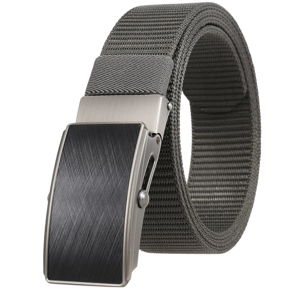JMT-385162 Men's Leather and Nylon Belt Strap with Buckles - Model Ly36-23558-1