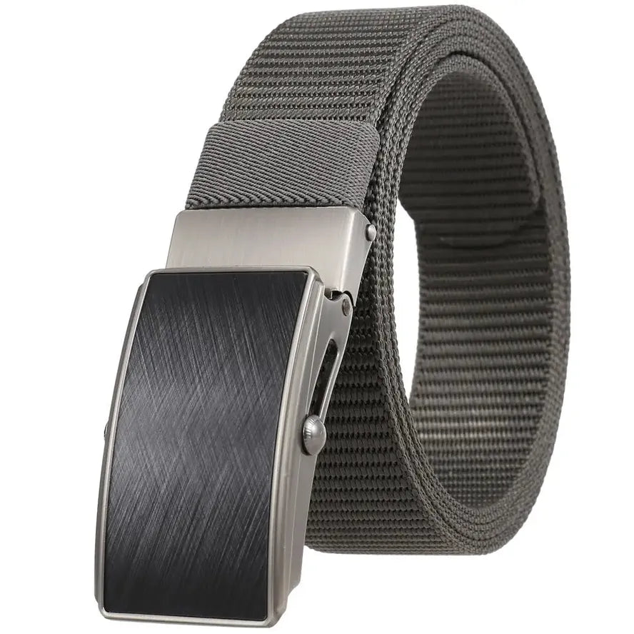 JMT-385162 Men's Leather and Nylon Belt Strap with Buckles - Model Ly36-23558-1