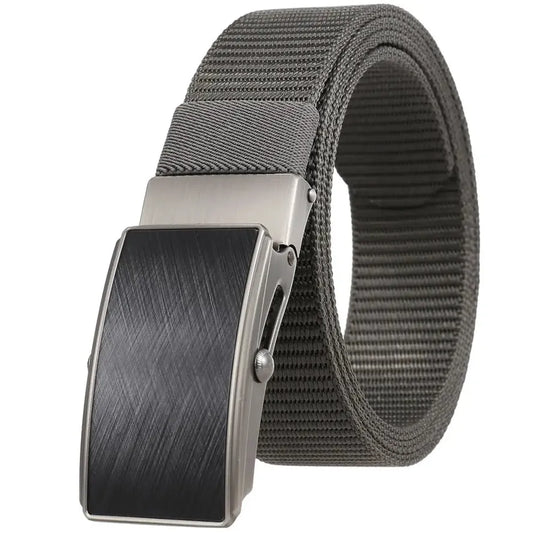 JMT-385162 Men's Leather and Nylon Belt Strap with Buckles - Model Ly36-23558-1
