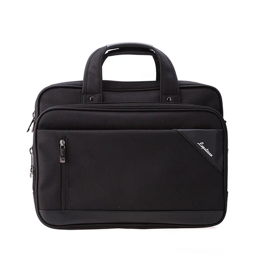 JMT-385226 Multi-Compartment Waterproof Laptop Messenger Bag with PU Trim