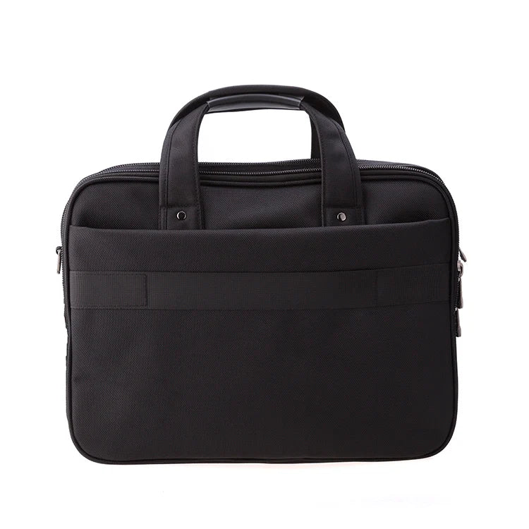 JMT-385226 Multi-Compartment Waterproof Laptop Messenger Bag with PU Trim